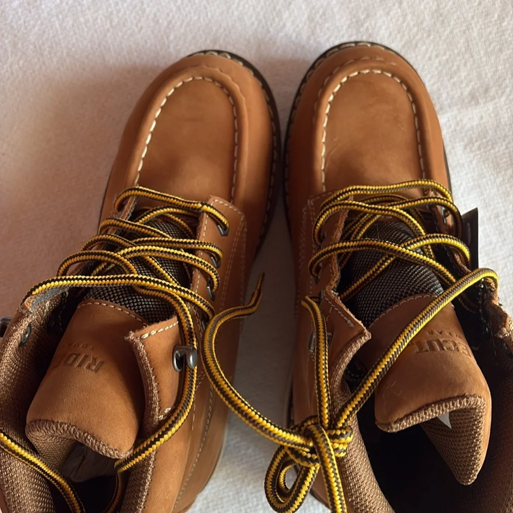 Women’s Tan Work Boots Size 8 - Picture 3 of 4